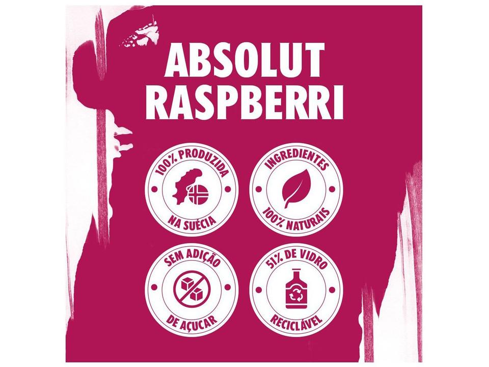 Vodka Absolut Raspberri 750ml - 9
