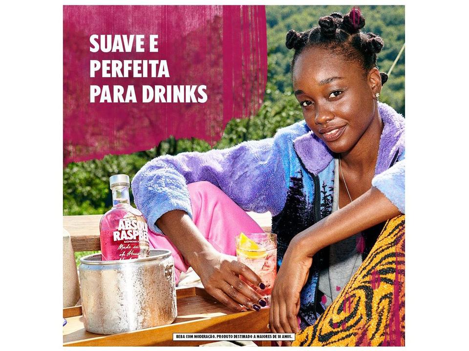 Vodka Absolut Raspberri 750ml - 8