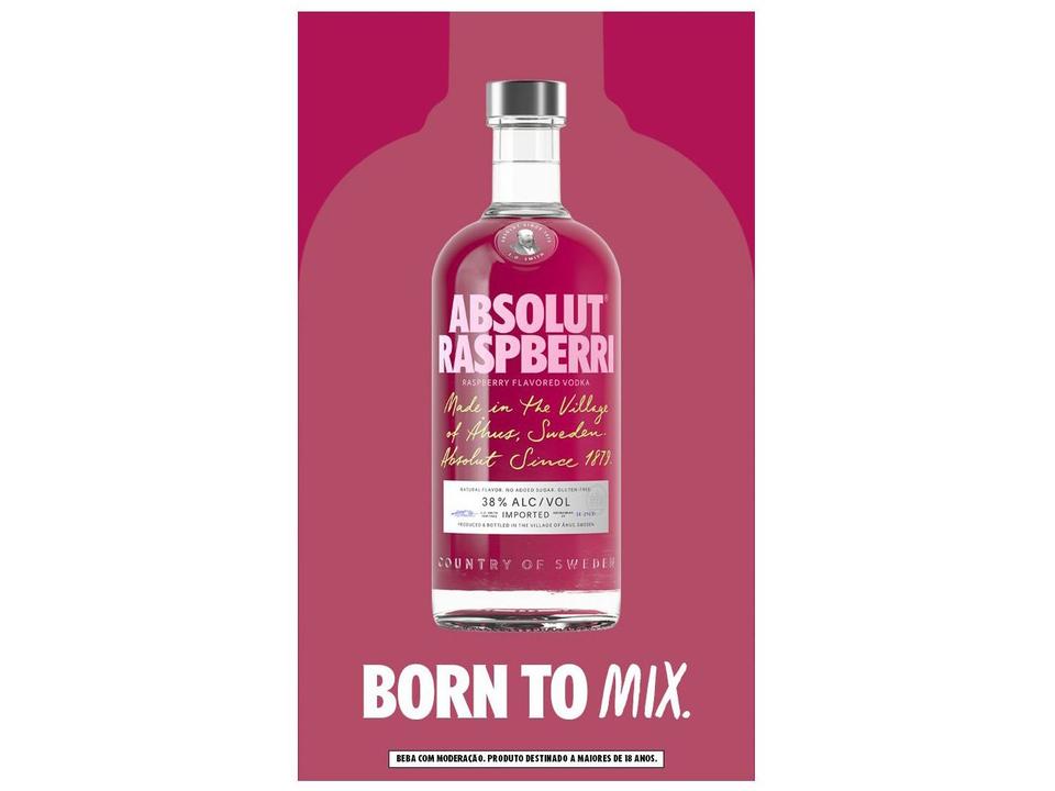 Vodka Absolut Raspberri 750ml - 11