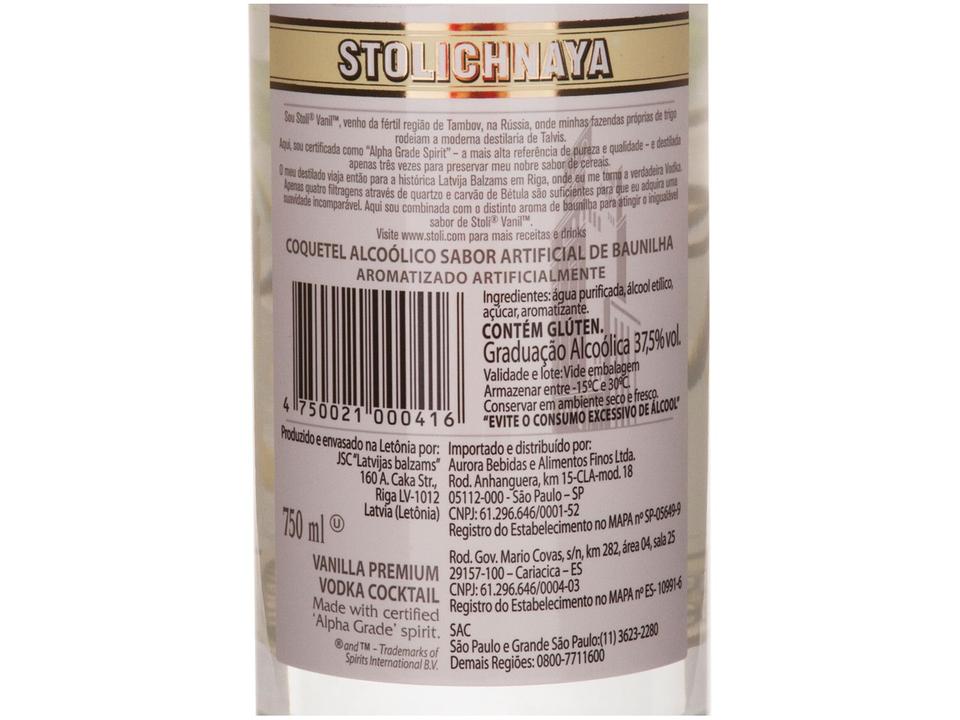 Vodka Stolichnaya Baunilha Stoli Vanil 750ml - 5