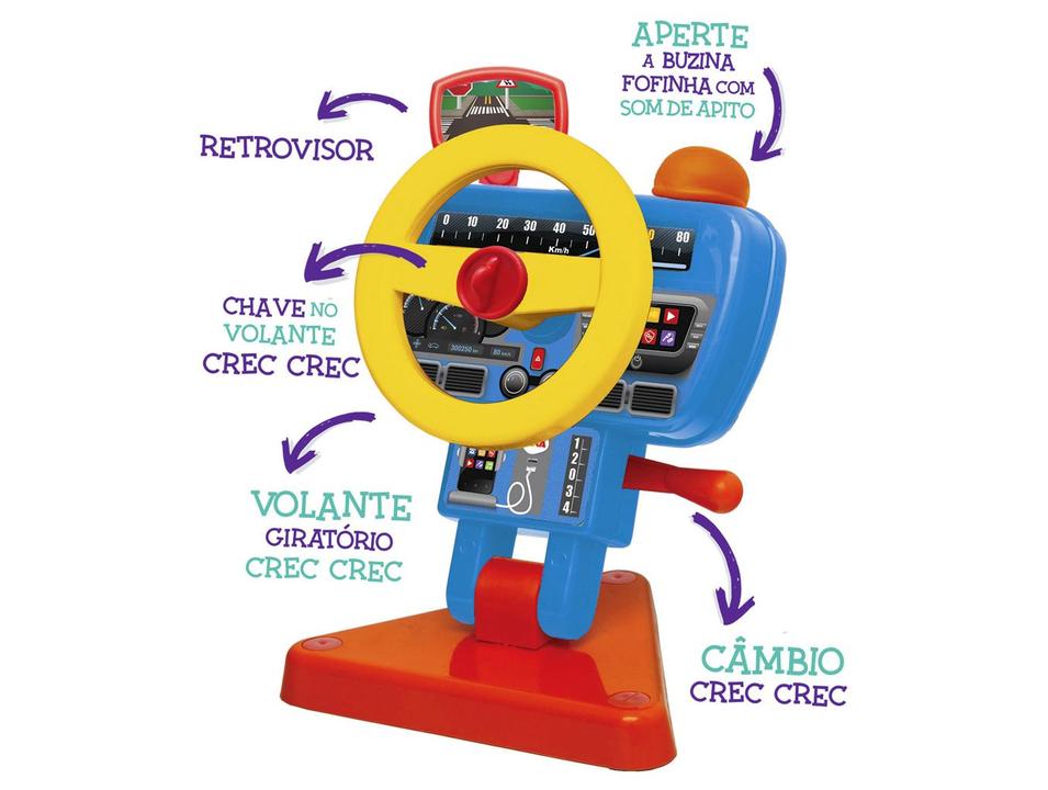 Volante de Brinquedo Fom Fom Emite Som Elka - 1