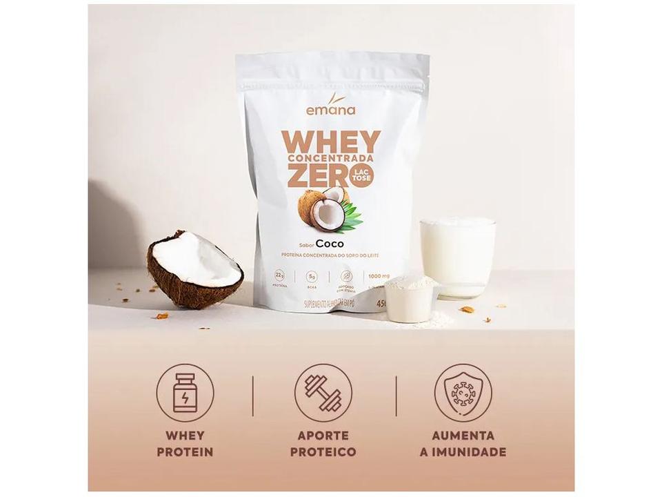 Whey Protein Concentrado Emana Coco 450g - 3