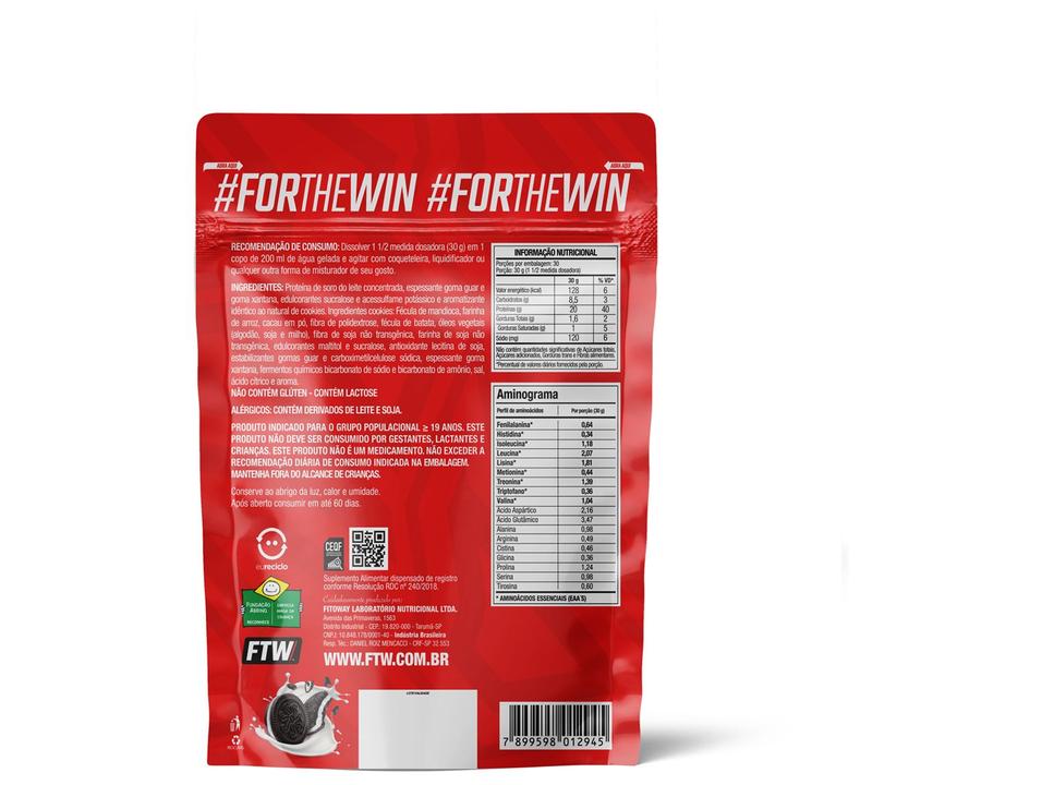 Whey Protein Concentrado FTW 100% Whey Cookies Refil 900g - 1