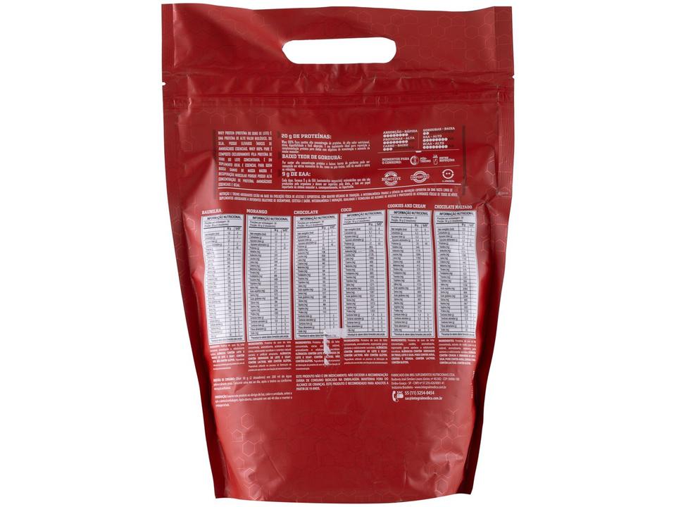 Whey Protein Concentrado Integralmédica 100% Pure 900g Morango Natural - 2