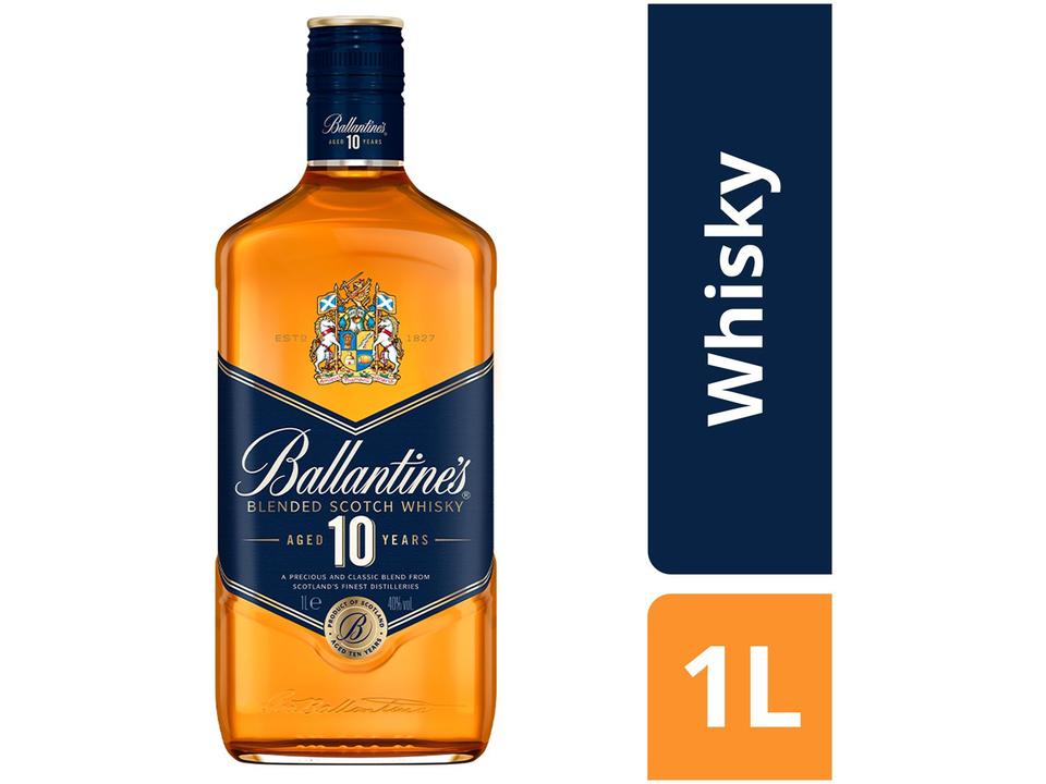 Whisky Ballantines 10 anos Blended Escocês 1L - 1