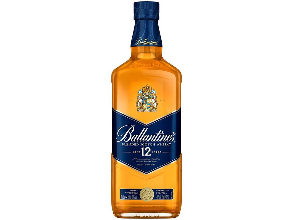 Whisky Ballantines 12 anos Blended Escocês 750ml