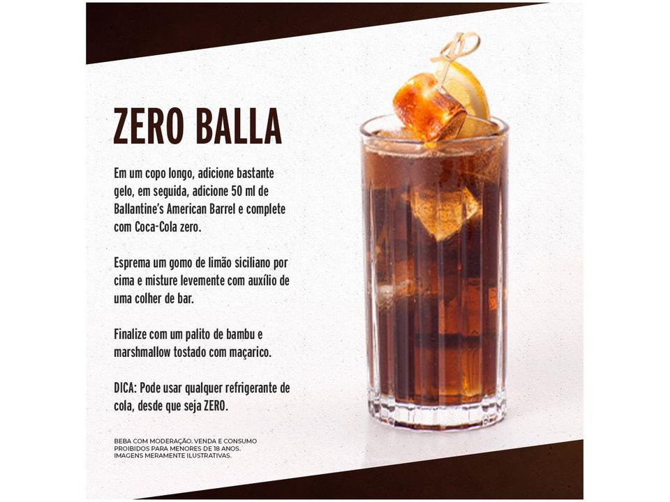 Whisky Ballantines American Barrel Blended Escocês - 5