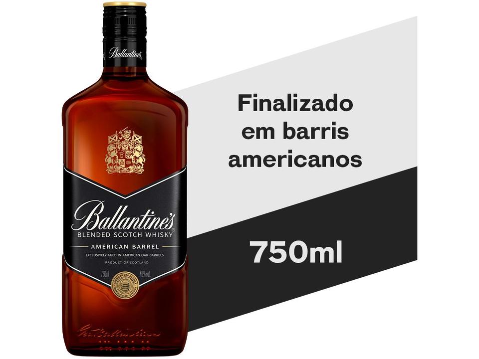 Whisky Ballantines American Barrel Blended Escocês - 1