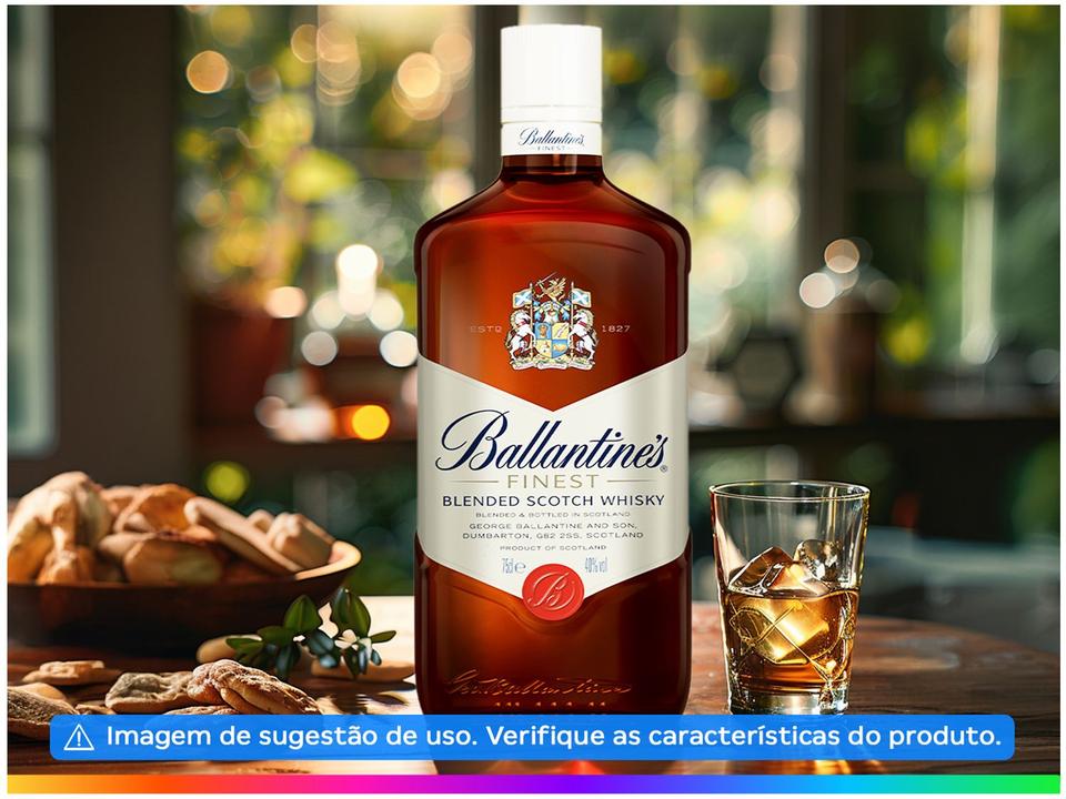 Whisky Ballantines Finest Blended Escocês 750ml - 1
