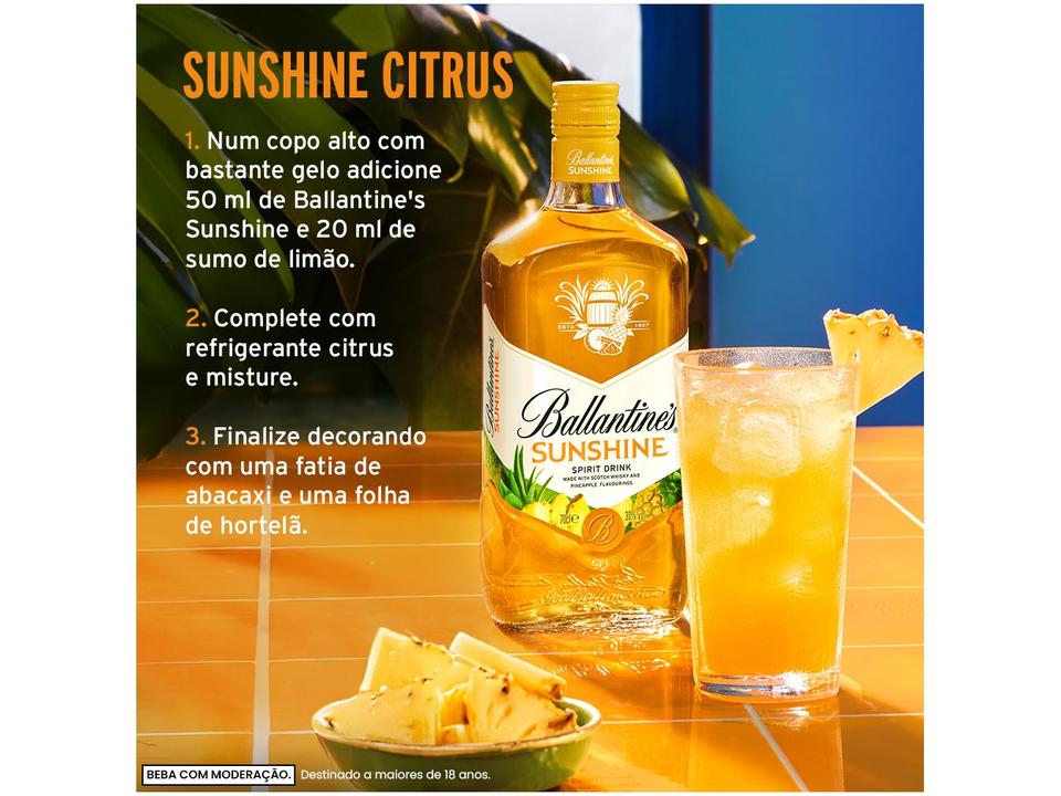 Whisky Ballantines Sunshine Abacaxi 700ml - 6