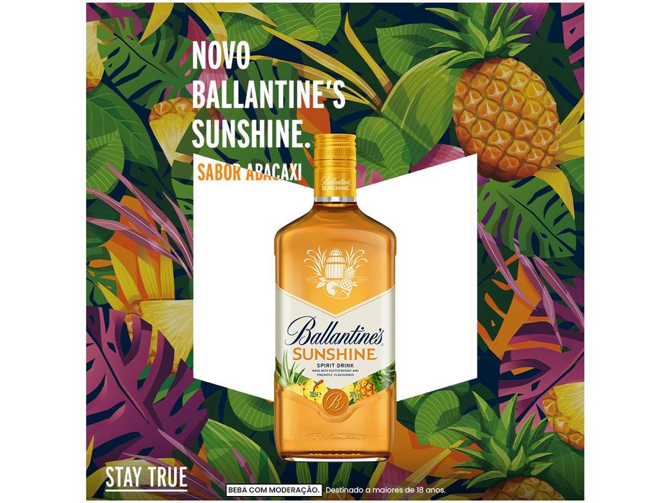 Whisky Ballantines Sunshine Abacaxi 700ml - 7