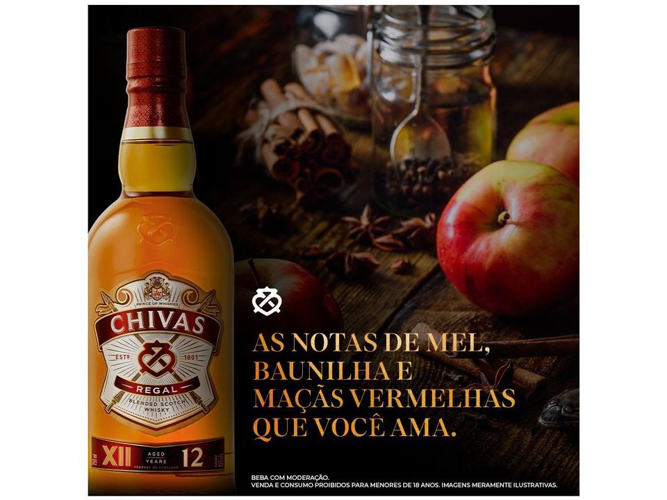 Whisky Blended  Escocês Chivas Regal 12 anos 1L - 4