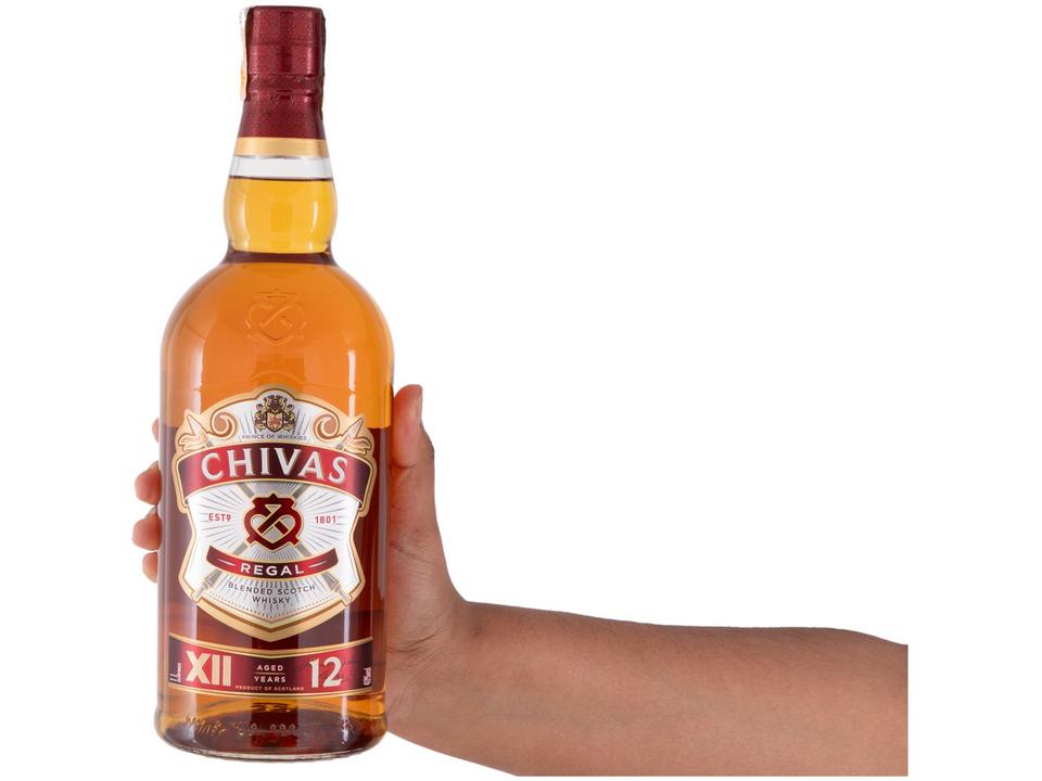 Whisky Blended  Escocês Chivas Regal 12 anos 1L - 9