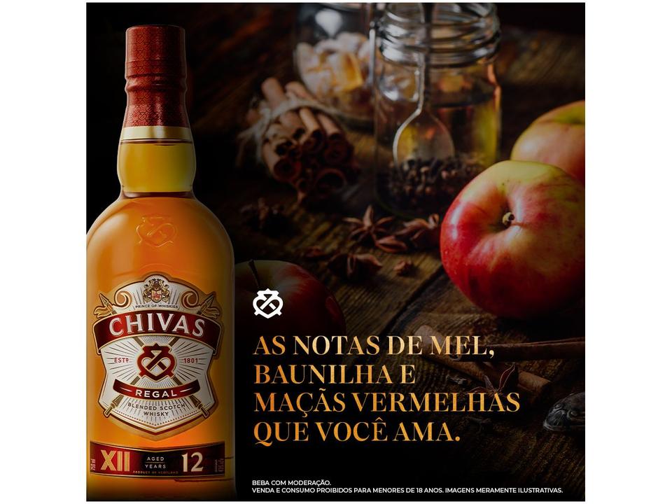 Whisky Blended Escocês Chivas Regal 12 anos 750ml - 3