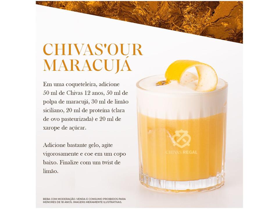 Whisky Blended Escocês Chivas Regal 12 anos 750ml - 4
