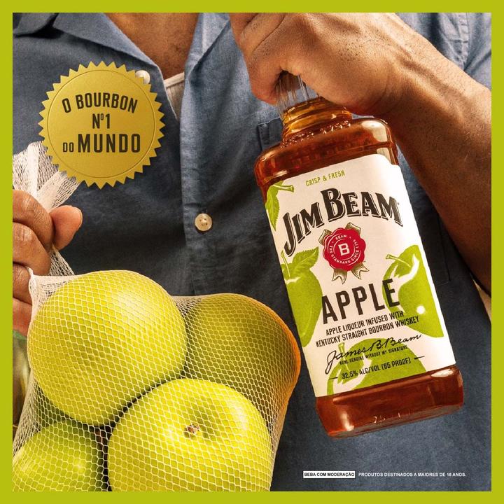 Whisky Bourbon Jim Beam Apple 1L - 3