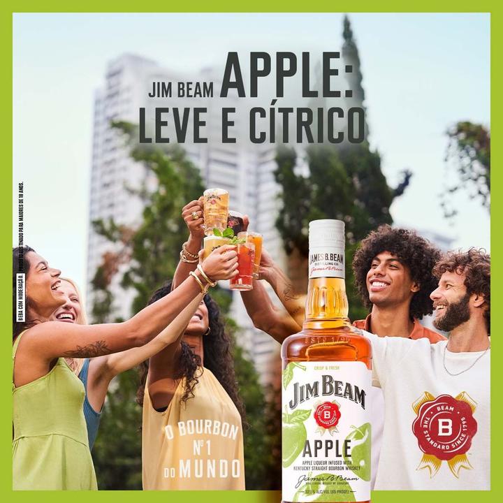 Whisky Bourbon Jim Beam Apple 1L - 2