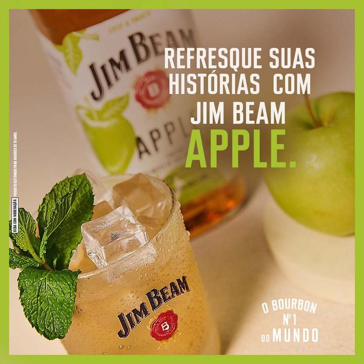 Whisky Bourbon Jim Beam Apple 1L - 3