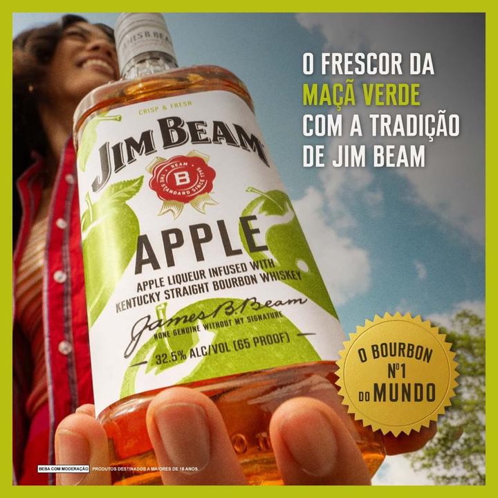 Whisky Bourbon Jim Beam Apple 1L - 5