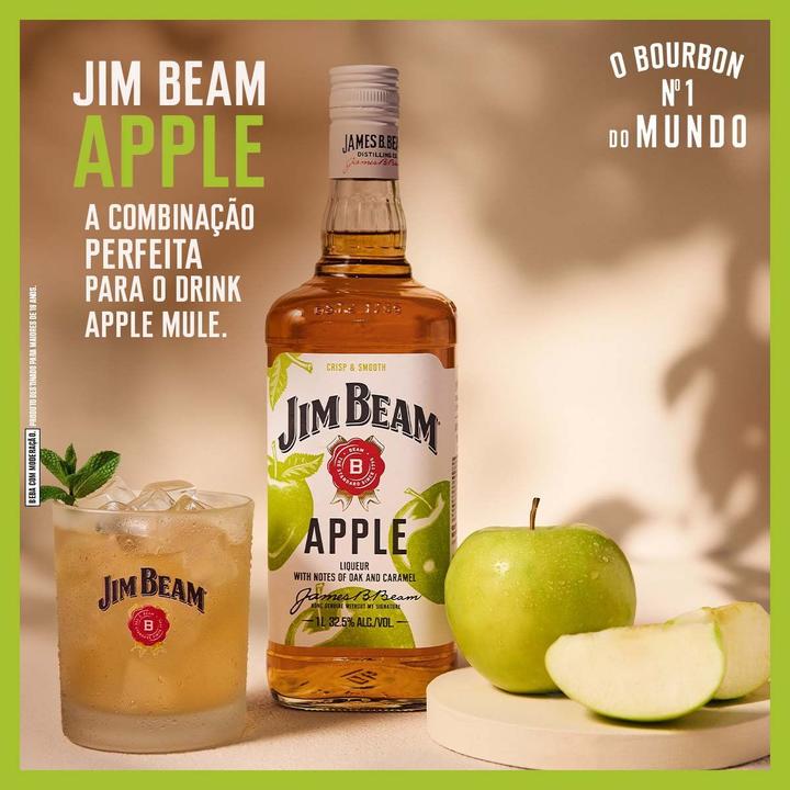 Whisky Bourbon Jim Beam Apple 1L - 4