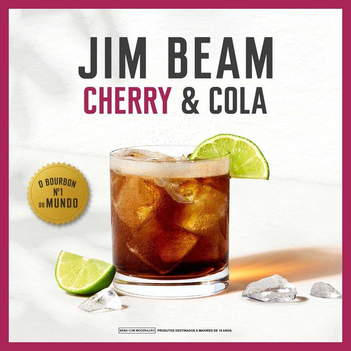 Whisky Bourbon Jim Beam Cherry 1L - 4