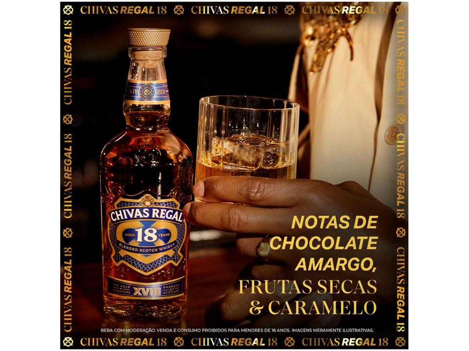 Whisky Chivas Regal 18 anos Blended Escocês - 4