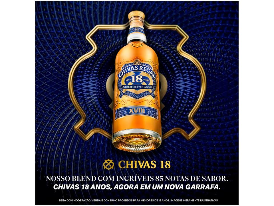 Whisky Chivas Regal 18 anos Blended Escocês - 3
