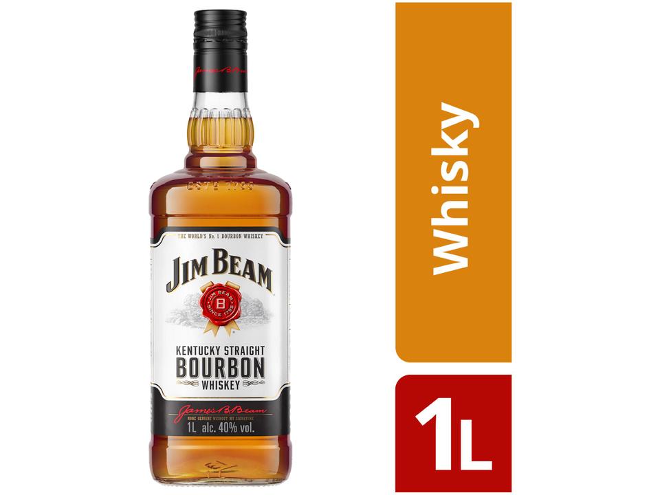 Whisky Jim Beam White Bourbon 4 Anos Americano - 1L - 1