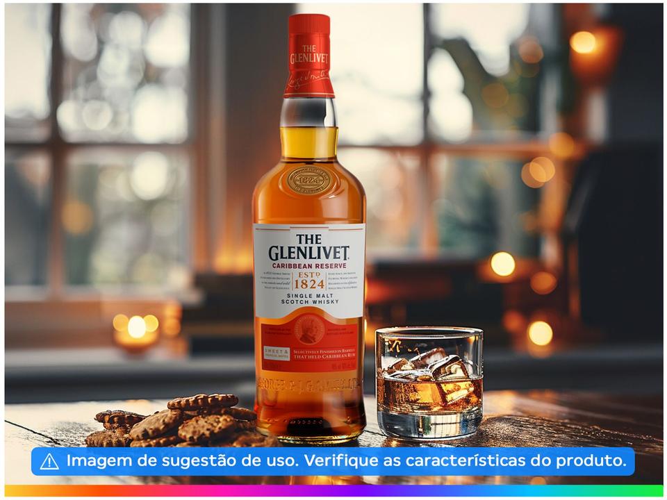 Whisky The Glenlivet Caribbean Reserve Escocês 750ml - 1
