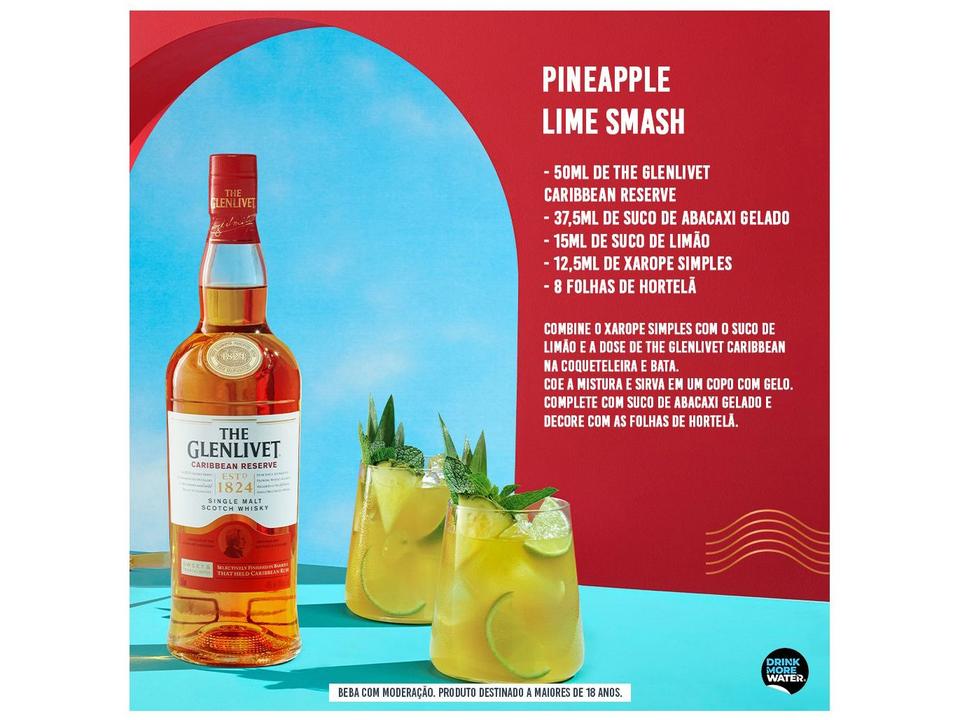 Whisky The Glenlivet Caribbean Reserve Escocês 750ml - 4