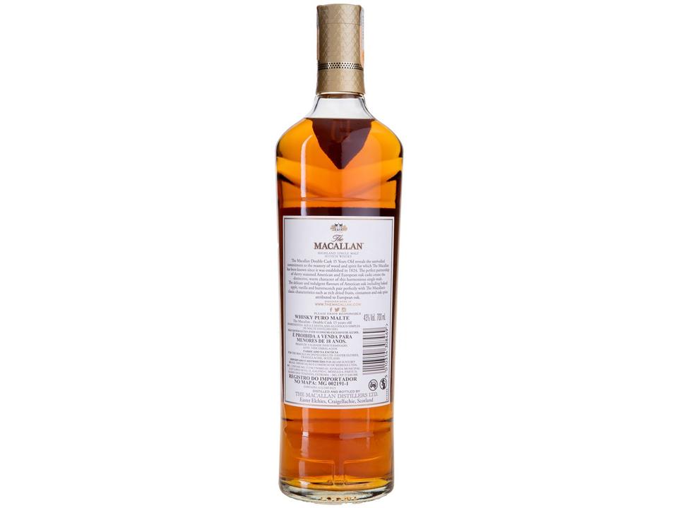 Whisky The Macallan Double Cask Single Malt 15 Anos Escocês 700ml - 6