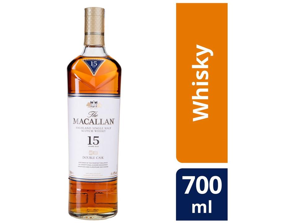 Whisky The Macallan Double Cask Single Malt 15 Anos Escocês 700ml - 1