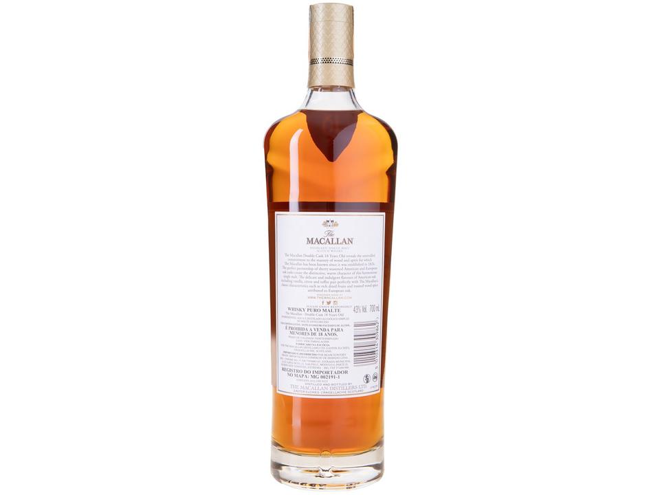 Whisky The Macallan Double Cask Single Malt 18 Anos Escocês 700ml - 6