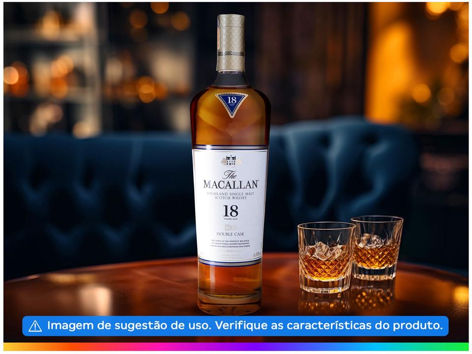 Whisky The Macallan Double Cask Single Malt 18 Anos Escocês 700ml - 4