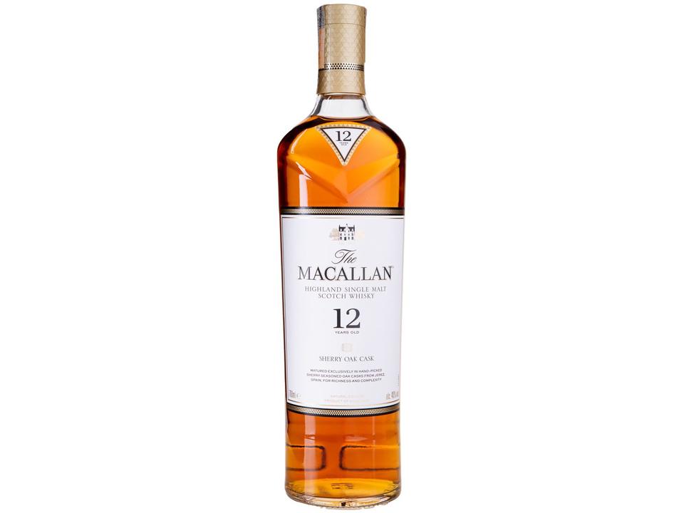 Whisky The Macallan Sherry Oak Cask Single Malt 12 Anos Escocês 700ml - 5