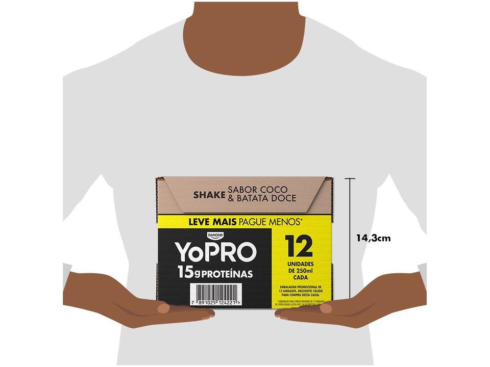YoPRO Bebida Láctea UHT Coco com Batata-Doce 15g de proteínas 250ml 12 unidades - 4
