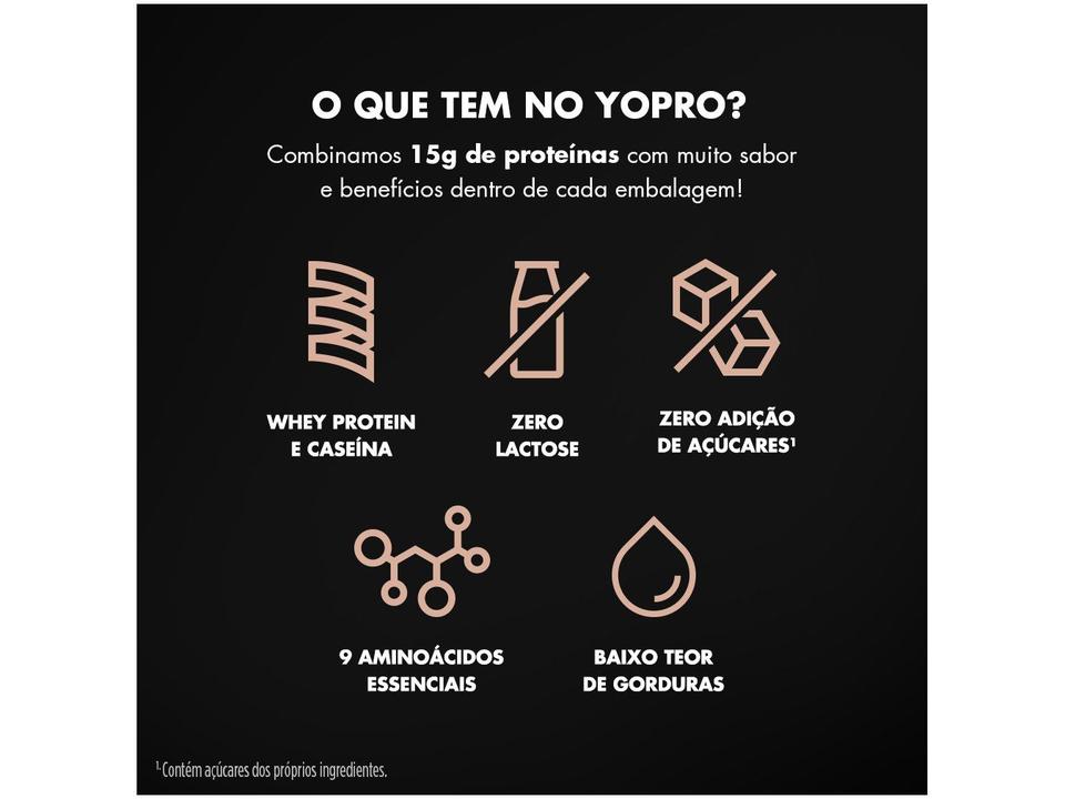 YoPRO Bebida Láctea UHT Coco com Batata-Doce 15g de proteínas 250ml 12 unidades - 6