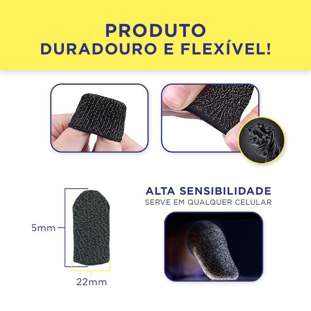 Imagem de 1 Par Luva De Dedo Gamer C/ Case Pubg Free Fire Call Of Duty