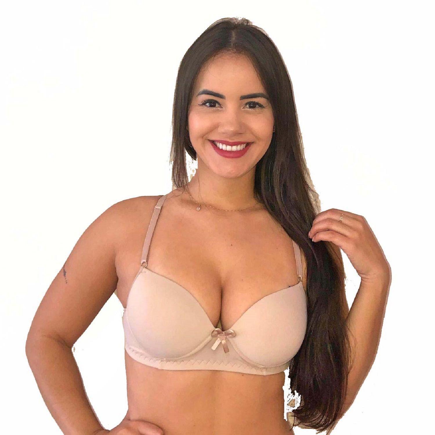1 Sutiã Soutien Bojo Reforçado Bege Microfibra Atacado Varejo Revenda -  LuizaShop - Sutiã - Magazine Luiza