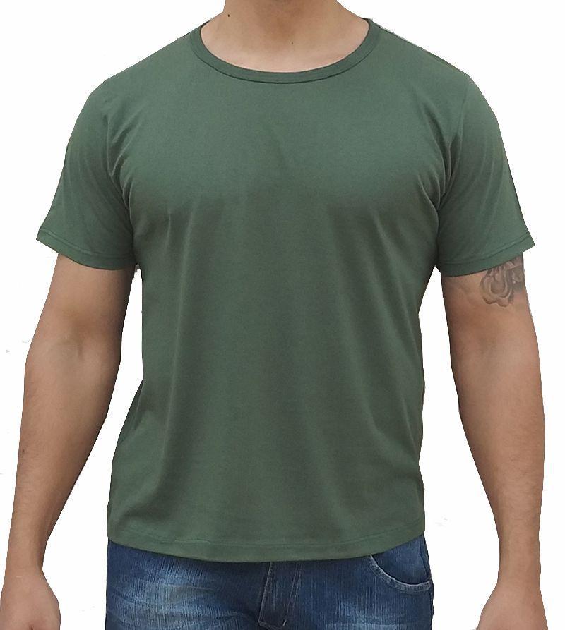 camiseta lisa verde musgo