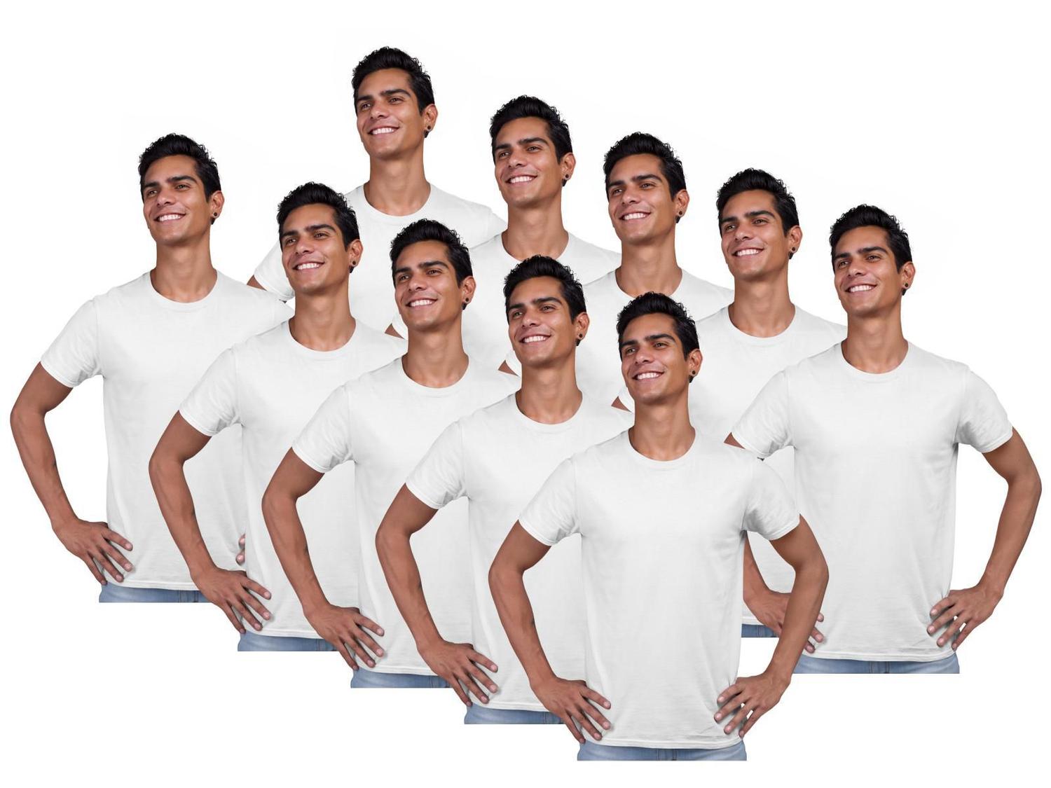 camiseta branca no atacado