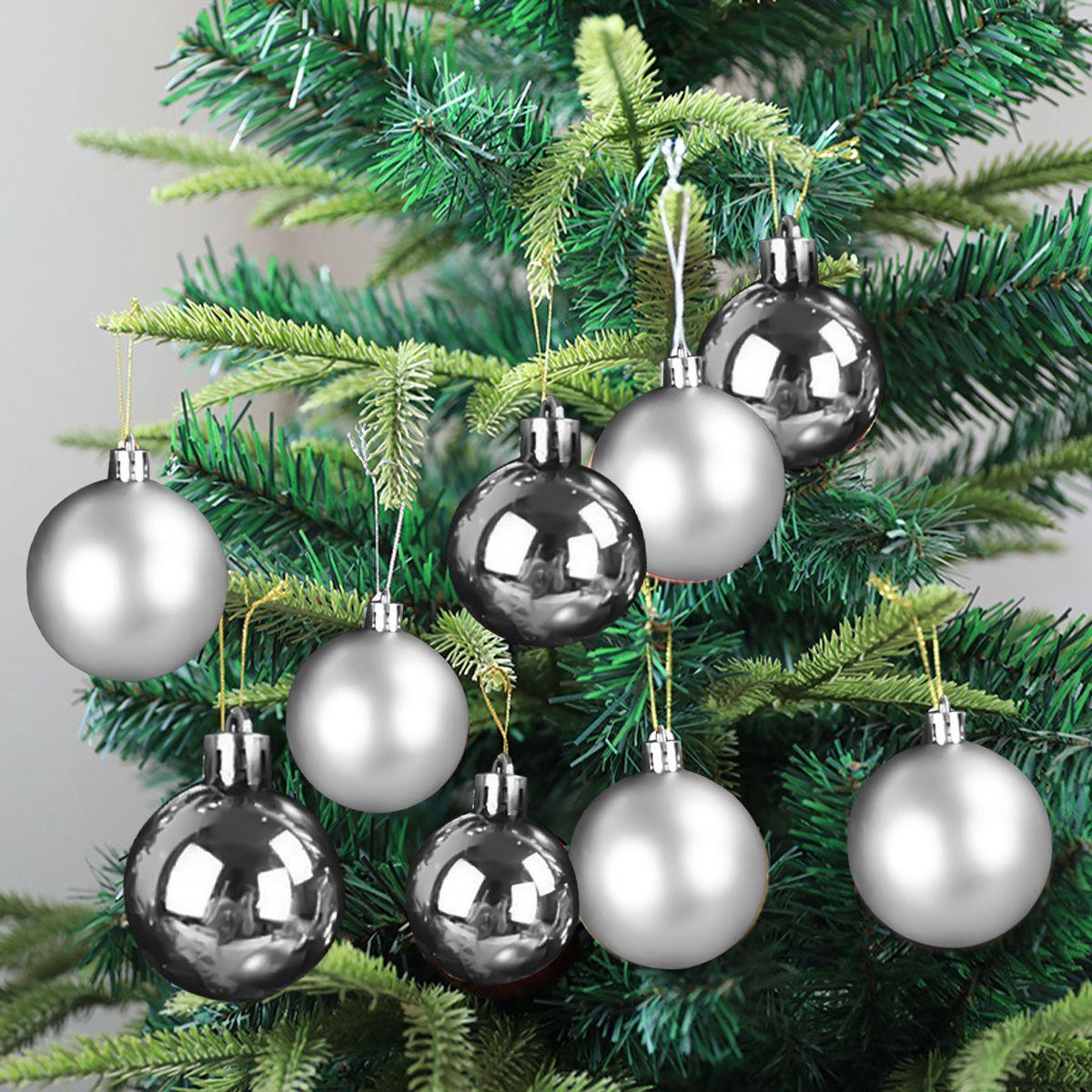 12 Bolas Enfeites de Árvore de Natal 4cm Prata Fosca e Brilhante - Casa  Ambiente - Bola de Natal - Magazine Luiza