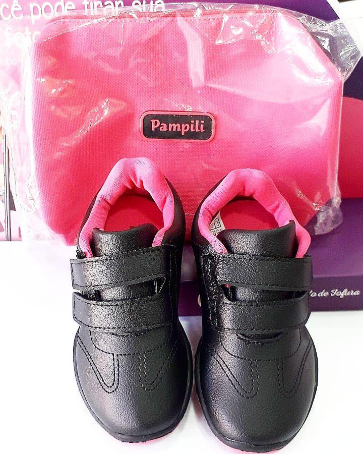 tenis infantil pampili honey preto
