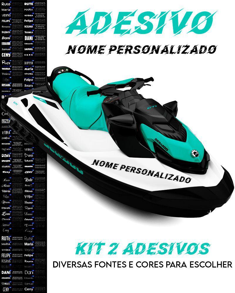 2 Adesivos Jet Ski Nome Personalizado para Lanchas e Barcos - Gráfica  Online Loja Set - Motor de Popa - Magazine Luiza