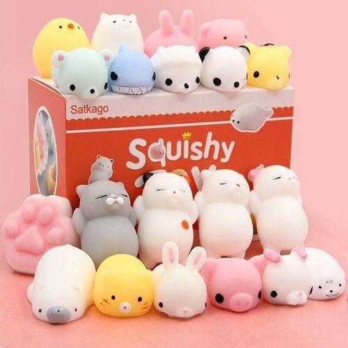 Imagem de 20 Unidades Squish Bichinho De Apertar Anti Stress Squishys
