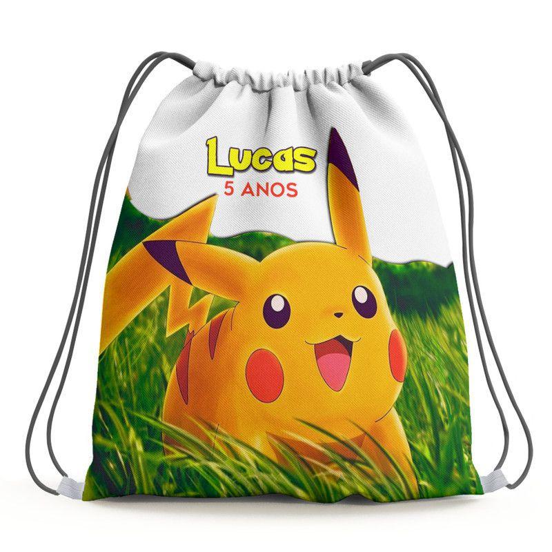 pokemon drawstring bolsa