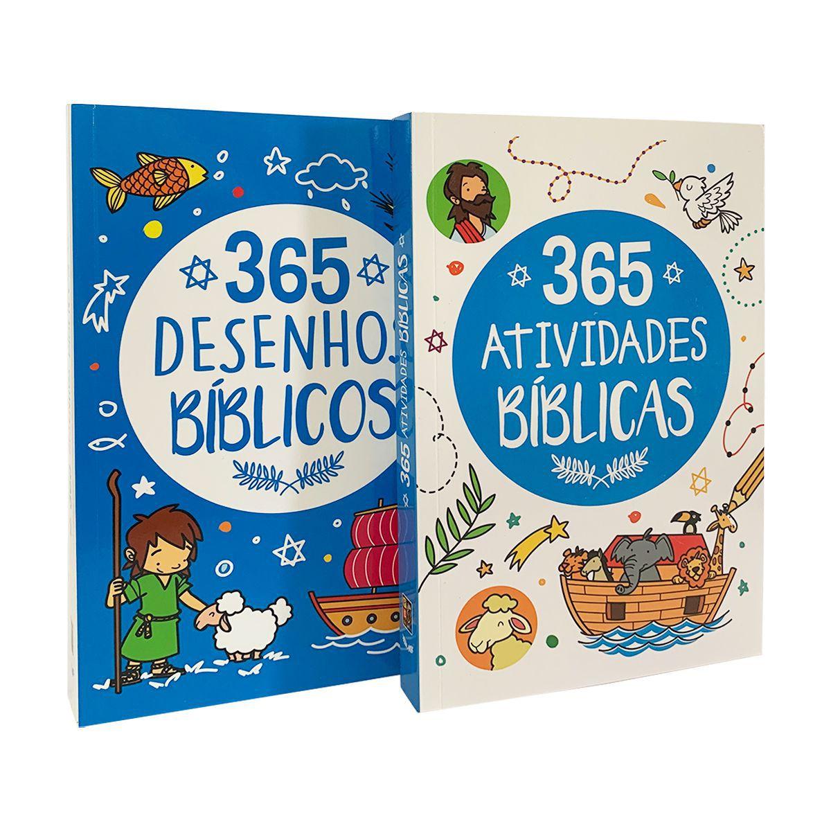 365 Atividades Bíblicas + 365 Desenhos Bíblicos - 2 Livros - Outros Livros  - Magazine Luiza