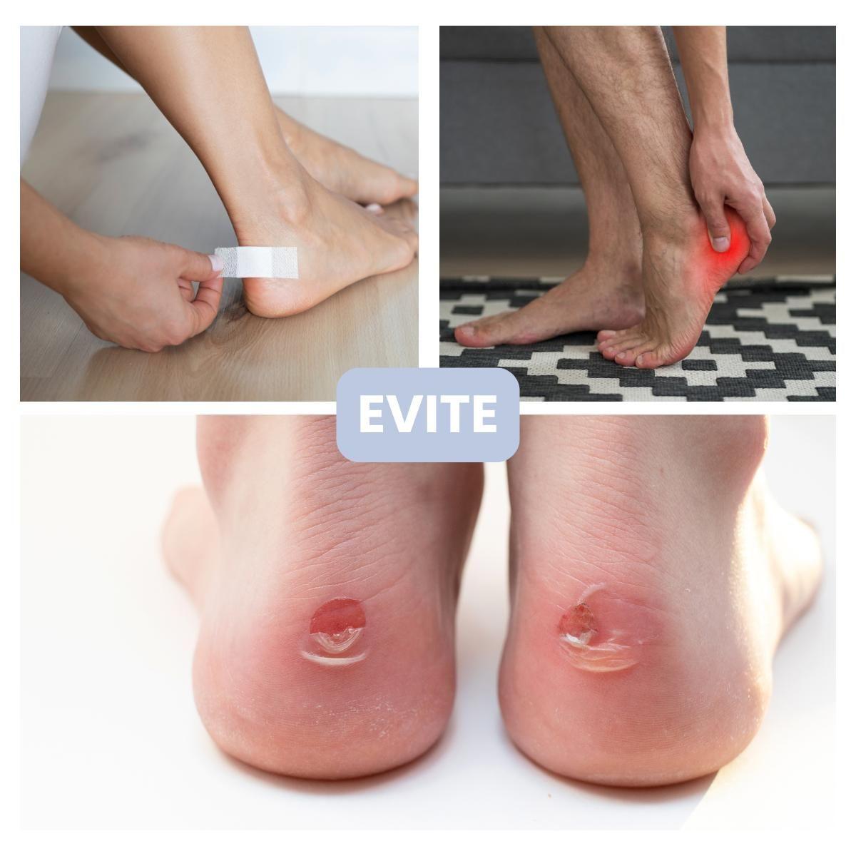 4 Un Protetor Adesivo De Calcanhar Tendão Aquiles Ajustável Sapatos Tênis