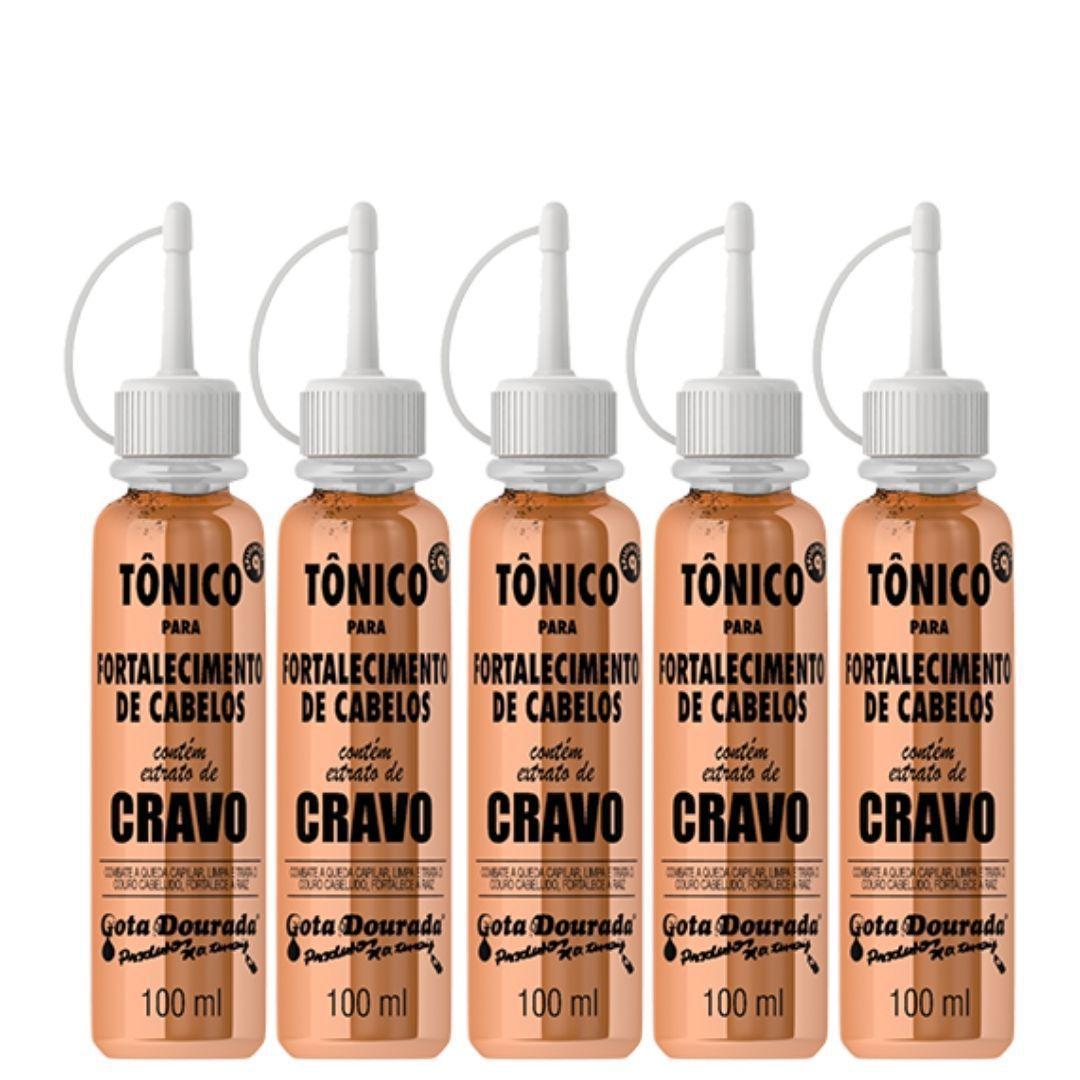 5 Tônico de Cravo Gota Dourada 100ml - Tônico Capilar - Magazine Luiza