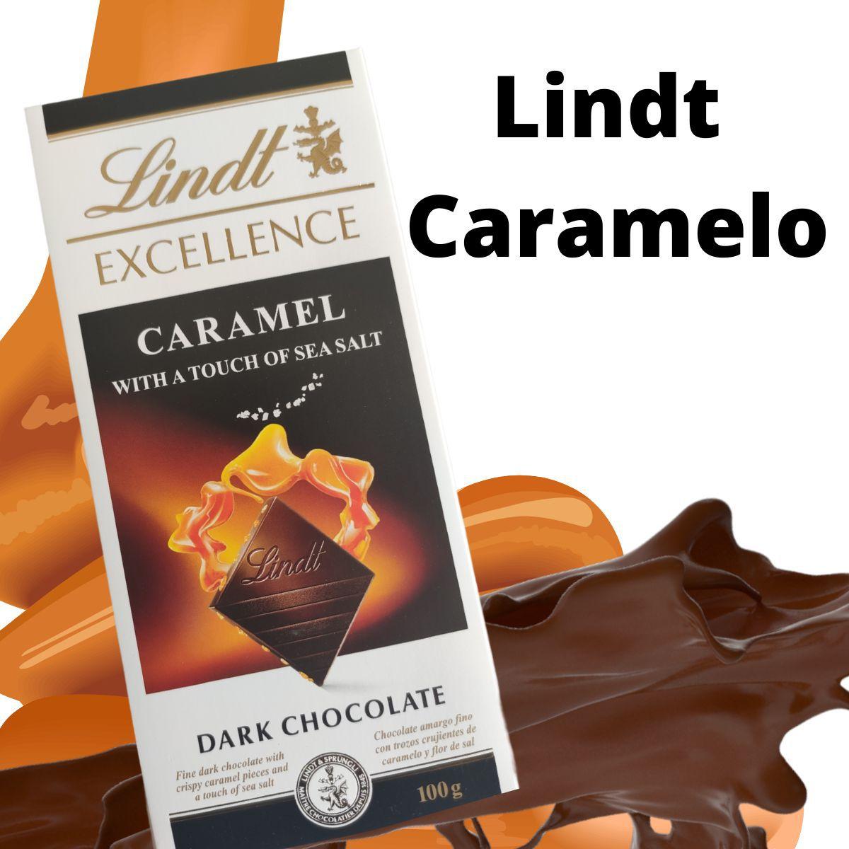 5x Chocolate Lindt Excellence Dark Caramelo 100g - Alimentos - Magazine  Luiza